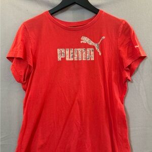 Puma Bold Red Crew Neck Tee